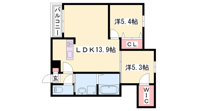 クラース高砂の間取り