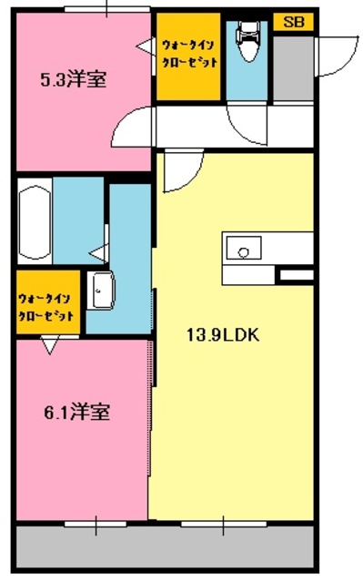 ボヌールの間取り