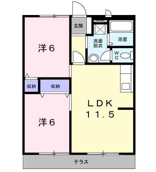 清風荘の間取り