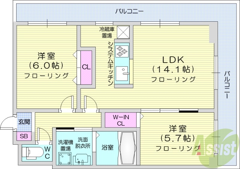 【第10旭レジデンスの間取り】