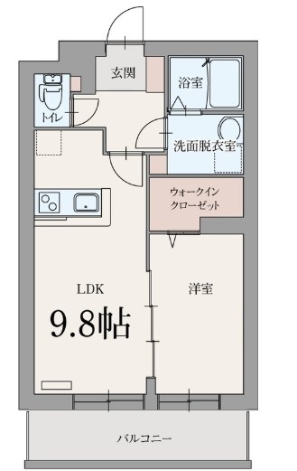 国分寺市光町のマンションの間取り