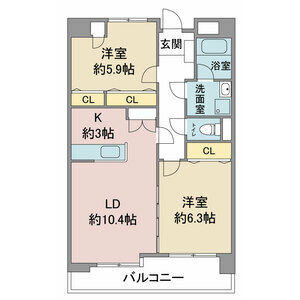 グレースコート豊山の間取り