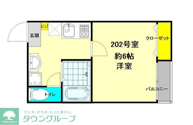 【春日部市粕壁のアパートの間取り】