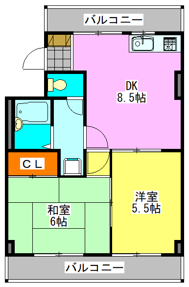 メゾンコスモの間取り