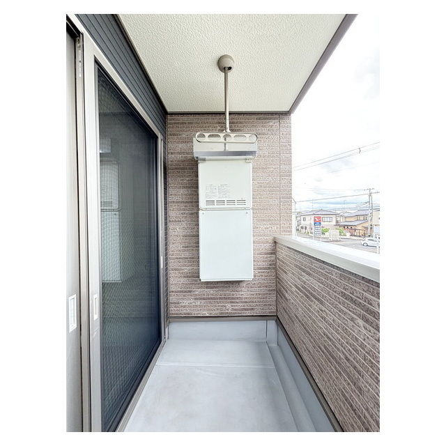 バルコニー　毎日のお洗濯に