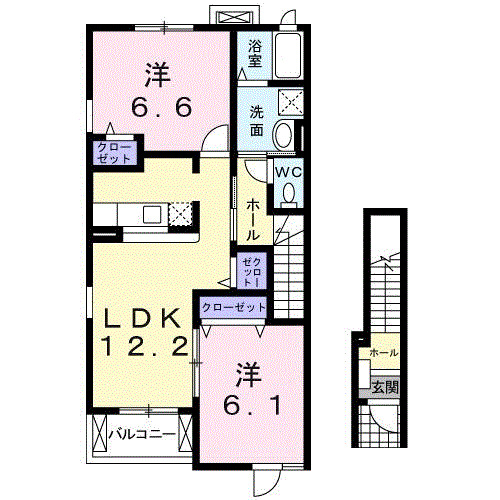 スモール・ファウンテン・パークの間取り