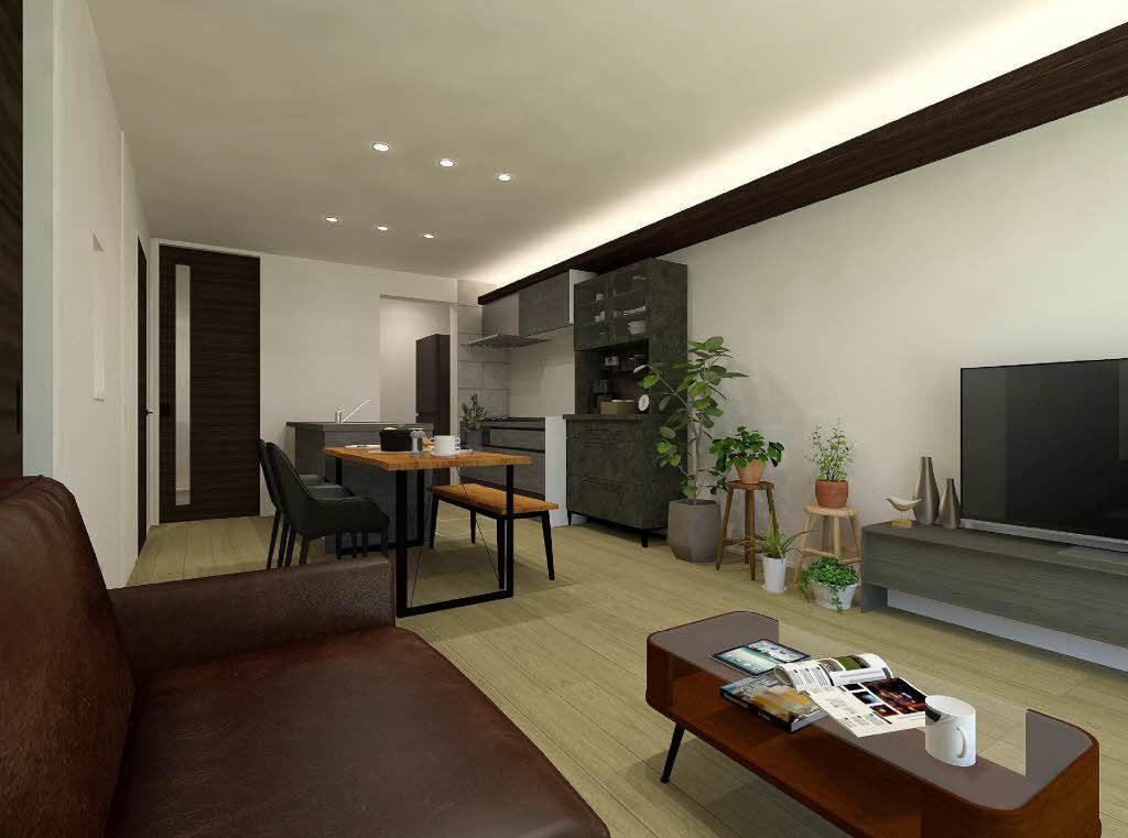 その他部屋・スペース　完成予想図／家具等は配置のイメージで物件に付属しておりません