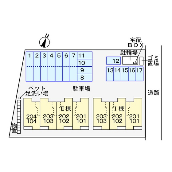 駐車場　配置図