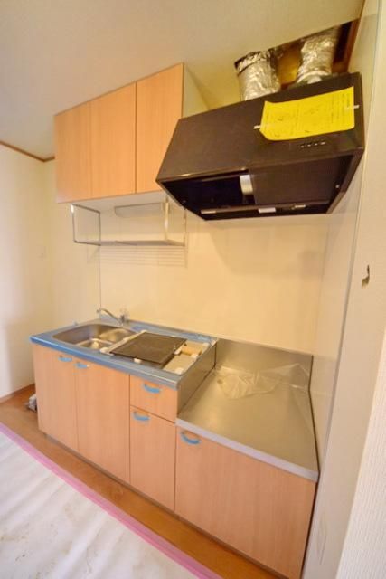 キッチン　フリーコンロ方式のキッチン