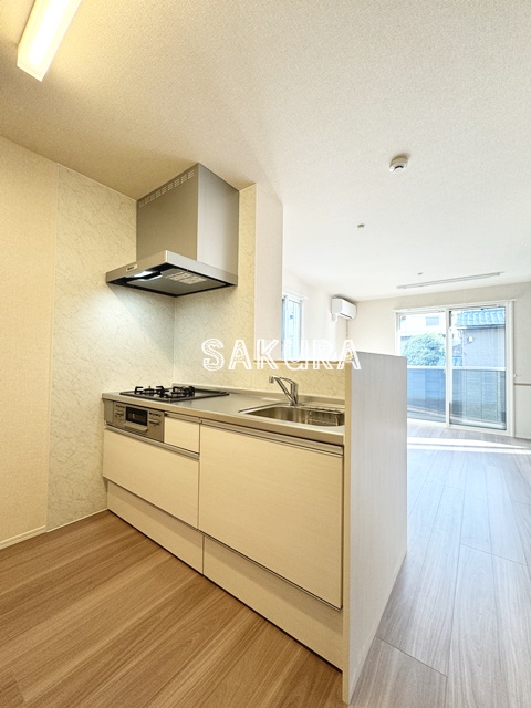 キッチン　自炊をされる方に嬉しい3口コンロ♪