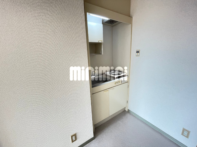 キッチン　１口電気コンロのキッチン