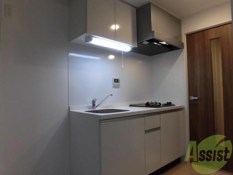 キッチン　２口ガスシステムキッチン対応