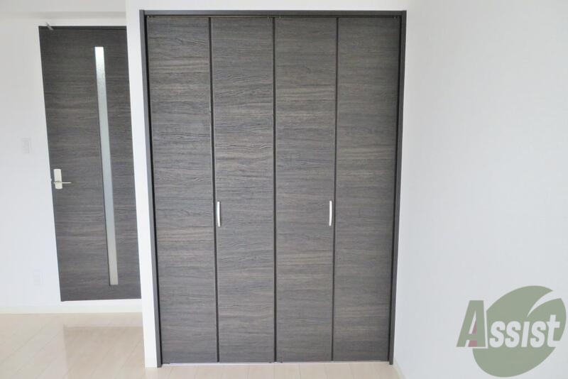 収納　収納はちょっとオシャレな感じですね。