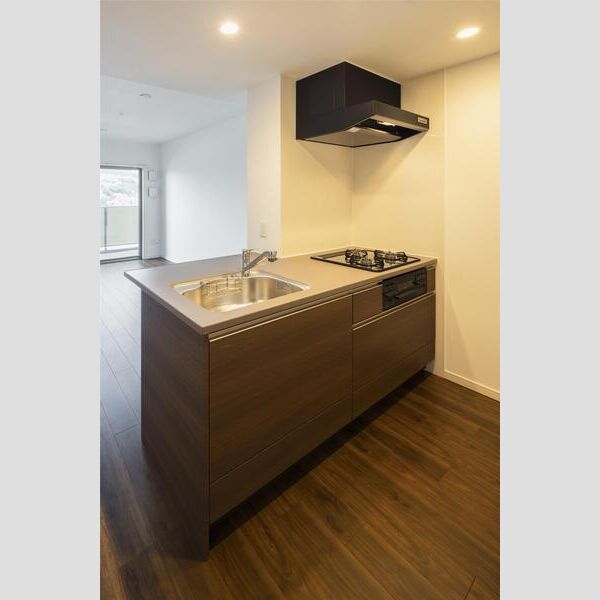 キッチン　人気の対面式キッチン♪3口ガスコンロ付き♪