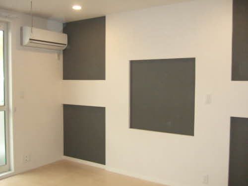 居室・リビング　ワンルーム壁面アクセ