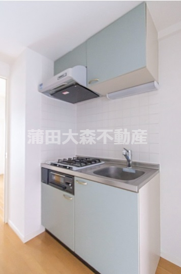 キッチン　2口ガスグリル付システムキッチン