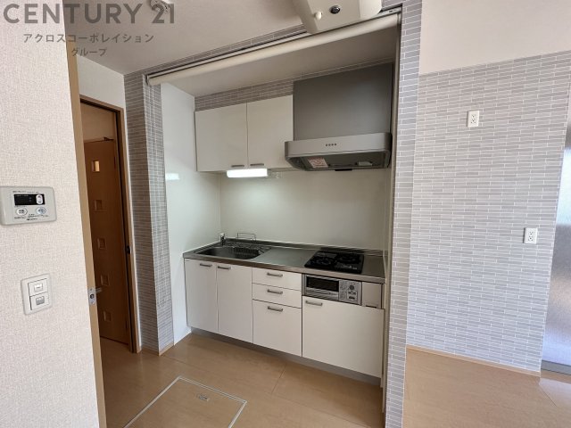 キッチン　2口ガスコンロ付で機能的なキッチンです！