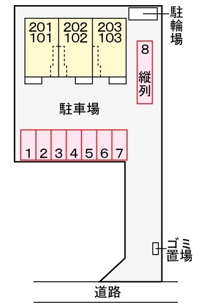 駐車場　配置図
