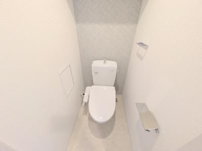 トイレ　同タイプ４０２建築中の時の写真です。