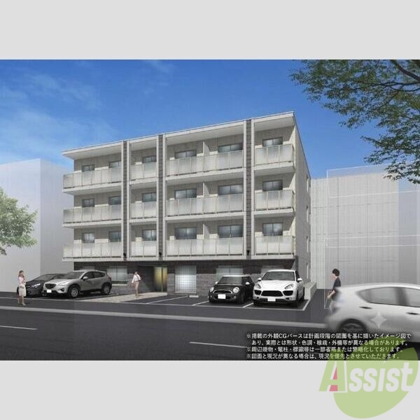 建物外観　外観予想パース　札幌市中央区北一条西「ヴィレッジ円山テラス」