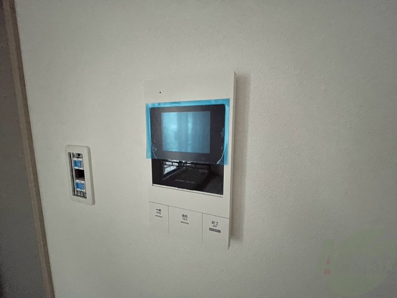セキュリティ　インターホンです。オートロック付きで安心のマンションです。