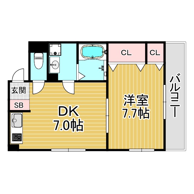 アヴニ-ル西宮の間取り写真