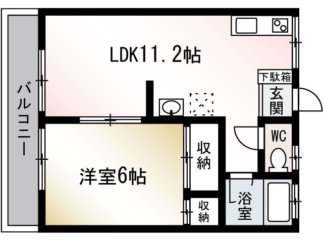 長後ハイツの間取り写真