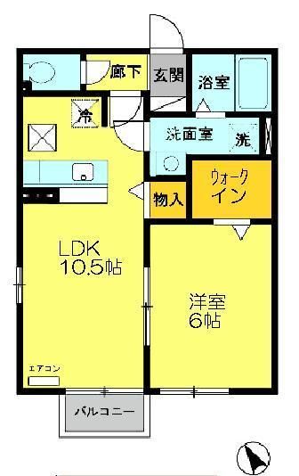 ブルームーンの間取り写真