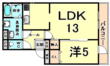 グリーンパーク尾浜2の間取り写真