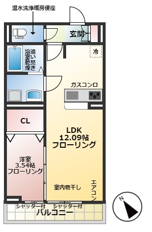 ボンマロンの間取り写真