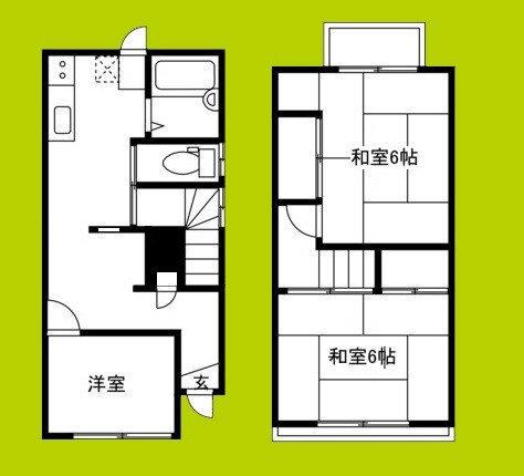 東住吉区住道矢田1丁目テラスハウスの間取り写真