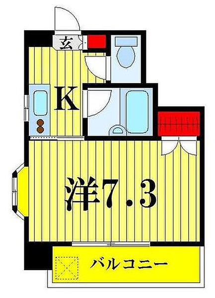 都営浅草線 本所吾妻橋駅 徒歩3分 9階建 築25年の間取り写真