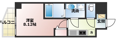 ＪＲ大阪環状線 桜ノ宮駅 徒歩5分 8階建 築6年の間取り写真
