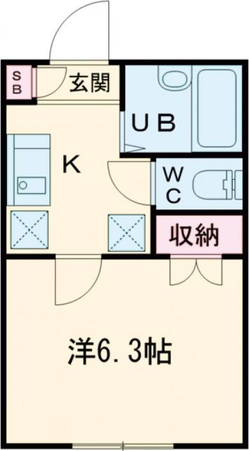 京成本線 堀切菖蒲園駅 徒歩15分 2階建 築1年の間取り写真