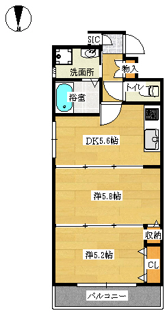 ロイヤルヒルIの間取り写真