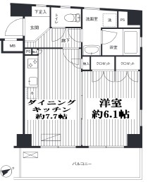 麻布イーストコアの間取り写真