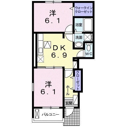 プロムナード弐番館の間取り写真