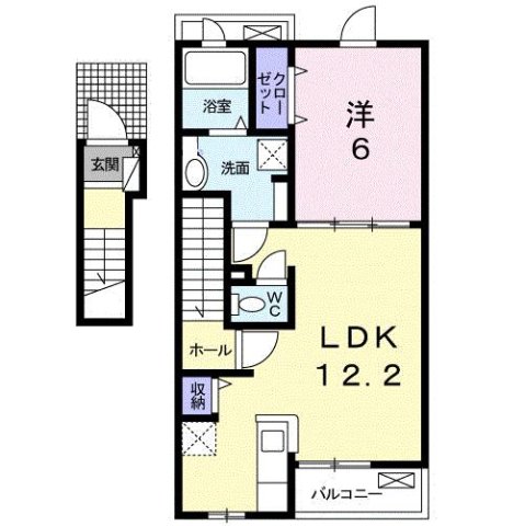 カームパインツリー21 Aの間取り写真
