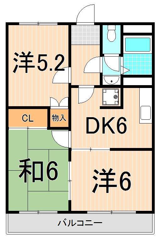 エルエレナマンションの間取り写真