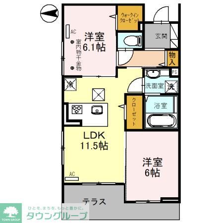 ＪＲ武蔵野線 吉川美南駅 徒歩13分 3階建 築3年の間取り写真