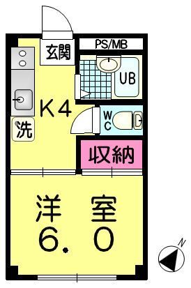 ラフォーレ ヒグチの間取り写真