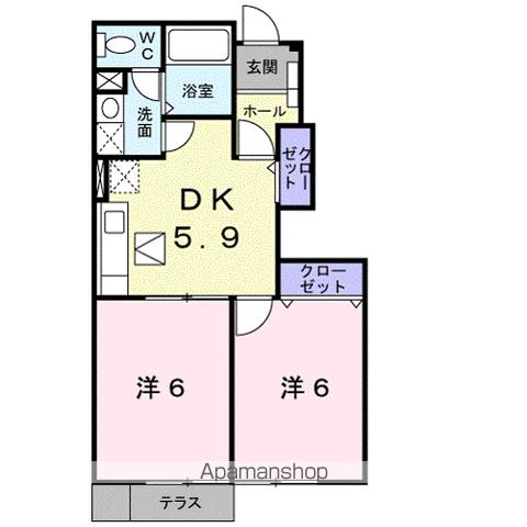 ハピネスの間取り写真