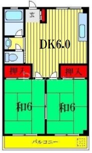 葛飾区西水元のマンションの間取り