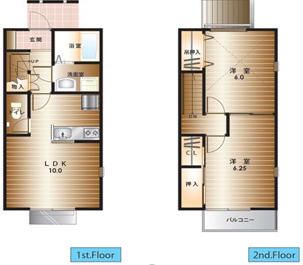 【プラザ花岡　Aの間取り】