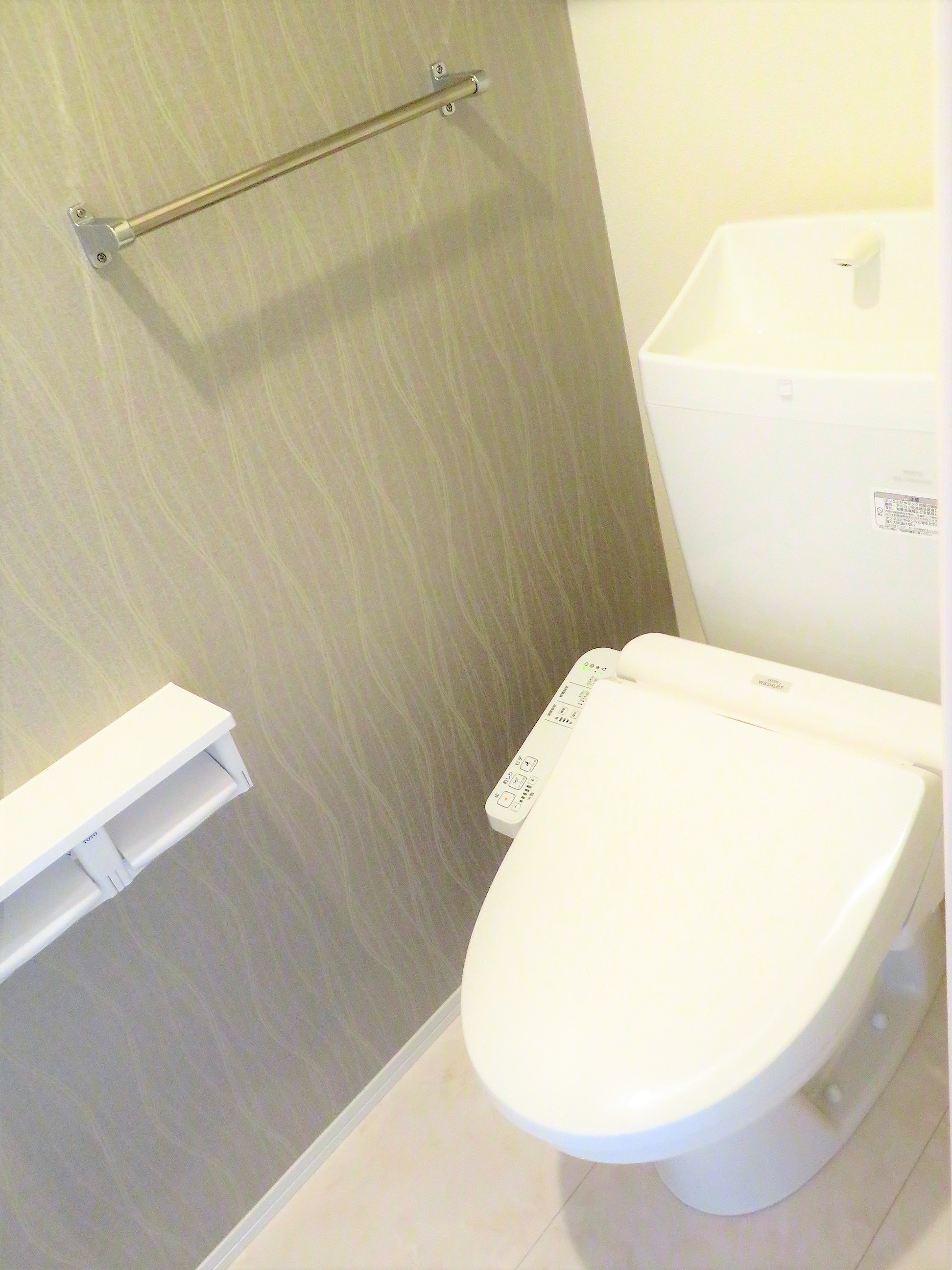 トイレ　ウォシュレット付きトイレ。