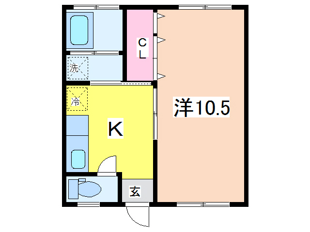 シラクラハイツの間取り