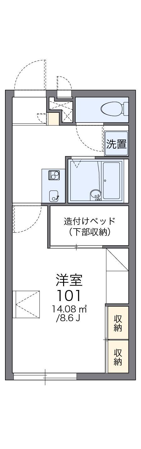 レオパレスエクシードの間取り