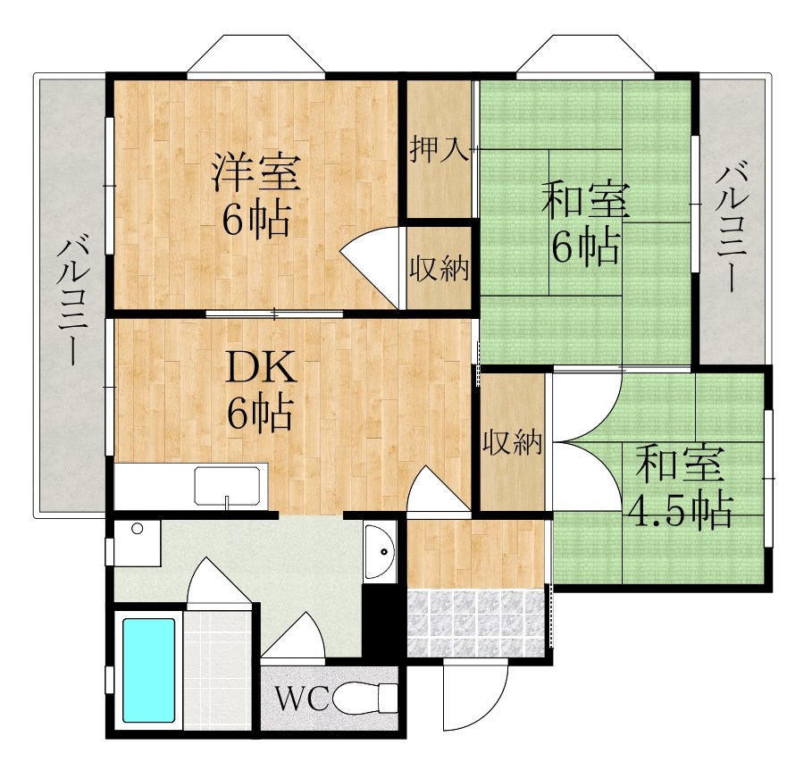 ロイヤルハイツしきの間取り