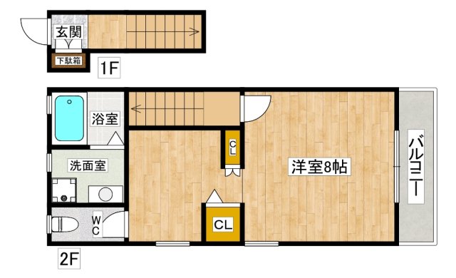 ジャスティスII番館の間取り