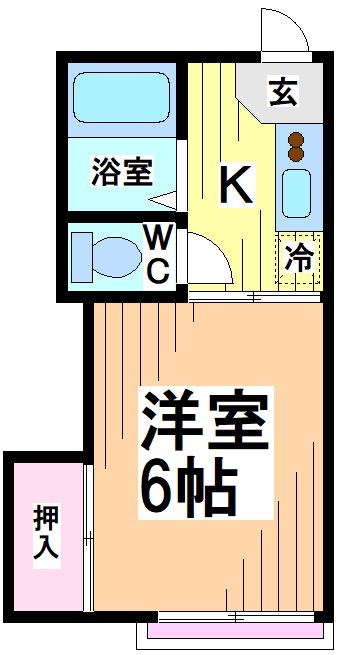 杉並区方南のアパートの間取り